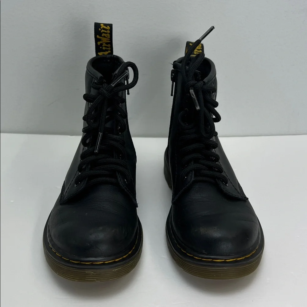 Dr Martens Black Leather Boots 1460 Girls Size 1 US Youth Classic Kids Combat